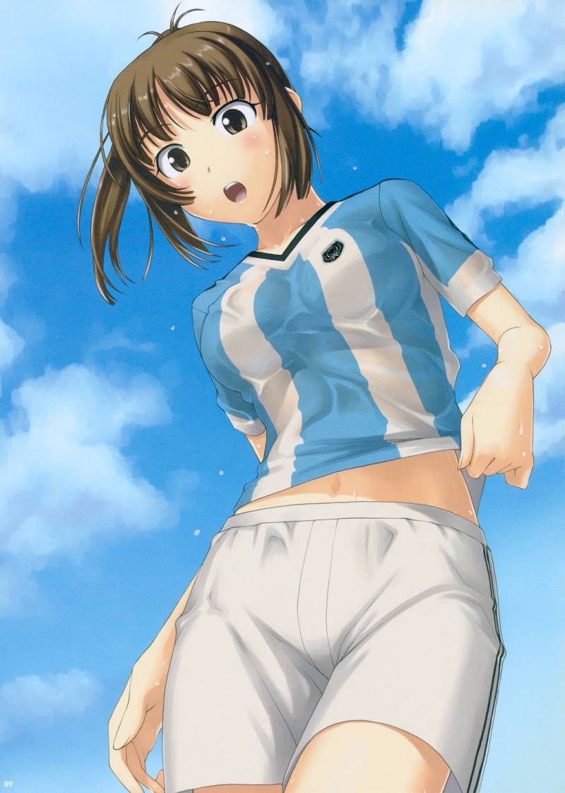 【サッカーエロ画像】日本代表を応援するリアル女子には苦笑いしちゃうけど二次元女子には興奮する！